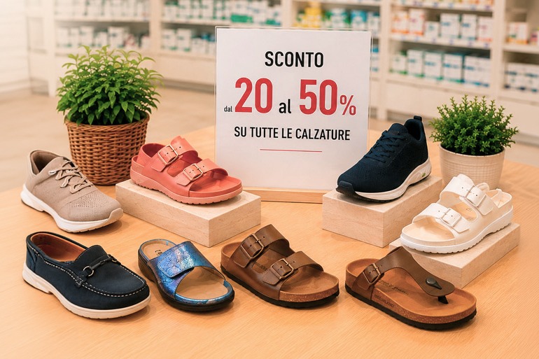 Promozione su tutte le calzature per il benessere del piede